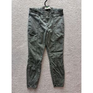 Anthropologie Pants‎ Womens 28 (Actual 29x27.5) Green Ankle Utility Army Style